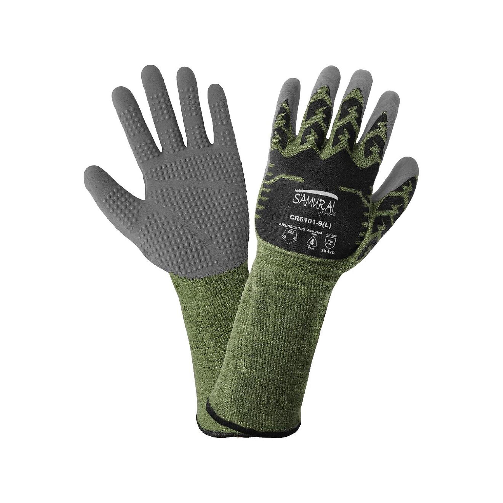 Global Glove Samurai Gloves, Cut Level A5, Large, 12 Pairs, Model# CR6101-9(L)